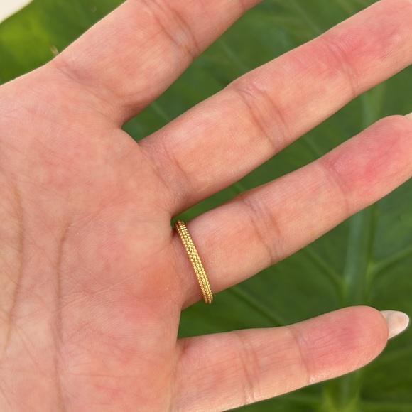 14k Gold Plated Solitaire Engagement Ring - Picture 6 of 10